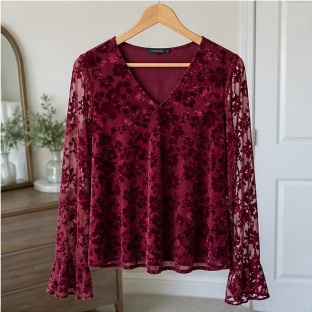 Sage Lace Trim Top